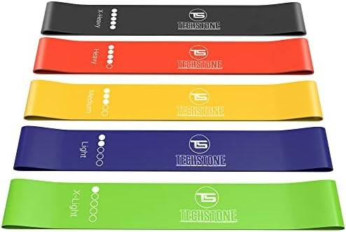 Resistance Bands Set for Men and Women, Pack of 5 Different Levels Elastic Band for Home Gym Long Exercise Workout – Great Fitness Equipment for Training, Yoga – Free Carrying Bag