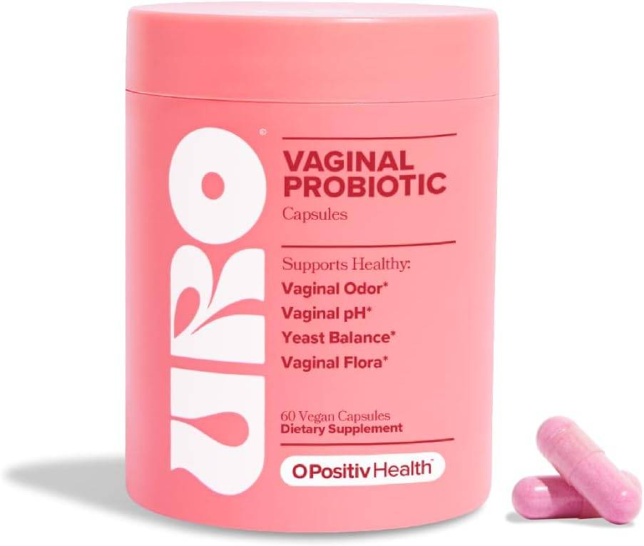 URO Vaginal Probiotics for Women pH Balance with Prebiotics & Lactobacillus Probiotic Blend - Women's Vaginal Health Supplement - Promote Healthy Vaginal Odor & Vaginal Flora, 60 Count (Pack of 1)