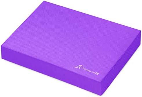 ProsourceFit Exercise Balance Pad – Cushioned Non-Slip Foam Mat & Knee Pad for Fitness, Stability Training, Physical Therapy, Yoga