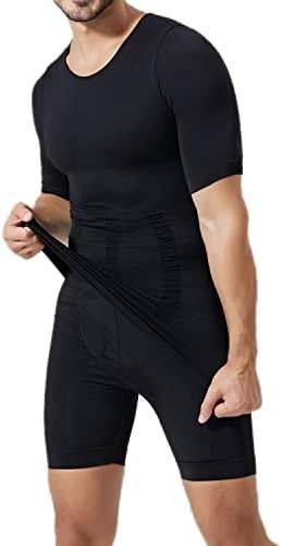 Men's Compression Shirt Undershirt Slimming Tank Top Workout Vest Abs Abdomen Slim Body Shaper