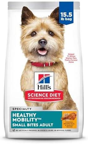 Hill's Science Diet Healthy Mobility, Adult 1-6, Mobility Support, Dry Dog Food, Chicken, Brown Rice, & Barley, 15.5 lb Bag