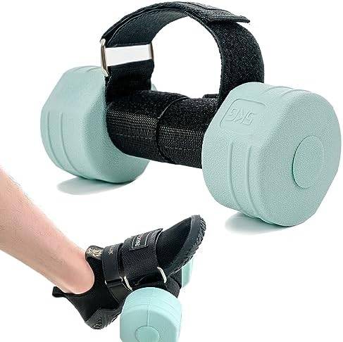 Feet Dumbbell Attachment, Tibialis Trainer Ankle Straps for Feet Weight Lifting Shin Splint, Hamstring Curls, Leg Curl Attachment at Home Gym Equipment